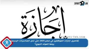 تفاصيل إجازات الموظفين في مصر 2025: متى تحل المناسبات الرسمية بينها المولد النبوي؟